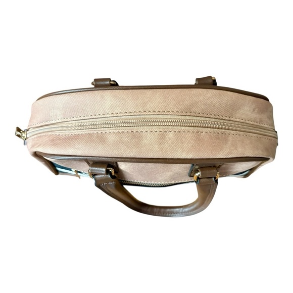 Tan and Black Structured Shoulder/Crossbody Bag - Picture 9 of 10